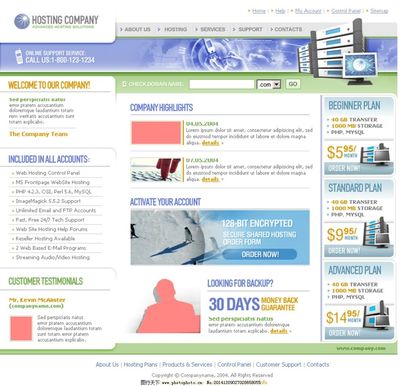 主機服務(wù)器類網(wǎng)頁與網(wǎng)站設(shè)計 要素、技巧與實例